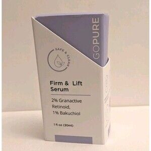 NIB Go Pure Firm & Lift Serum Granactive Retinoid Bakuchiol Wrinkles Fine Lines